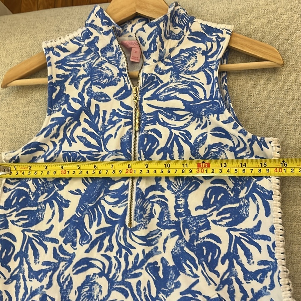 Lilly Pulitzer Classic Blue and White Lobster Skipper Dress Women's Size XS - Picture 11 of 12